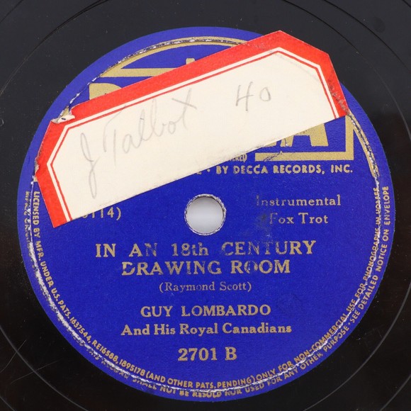 Guy Lombardo - My Last Goodbye/In An 18th Century Drawing Room 10" 78 rpm Record - Picture 4 of 6